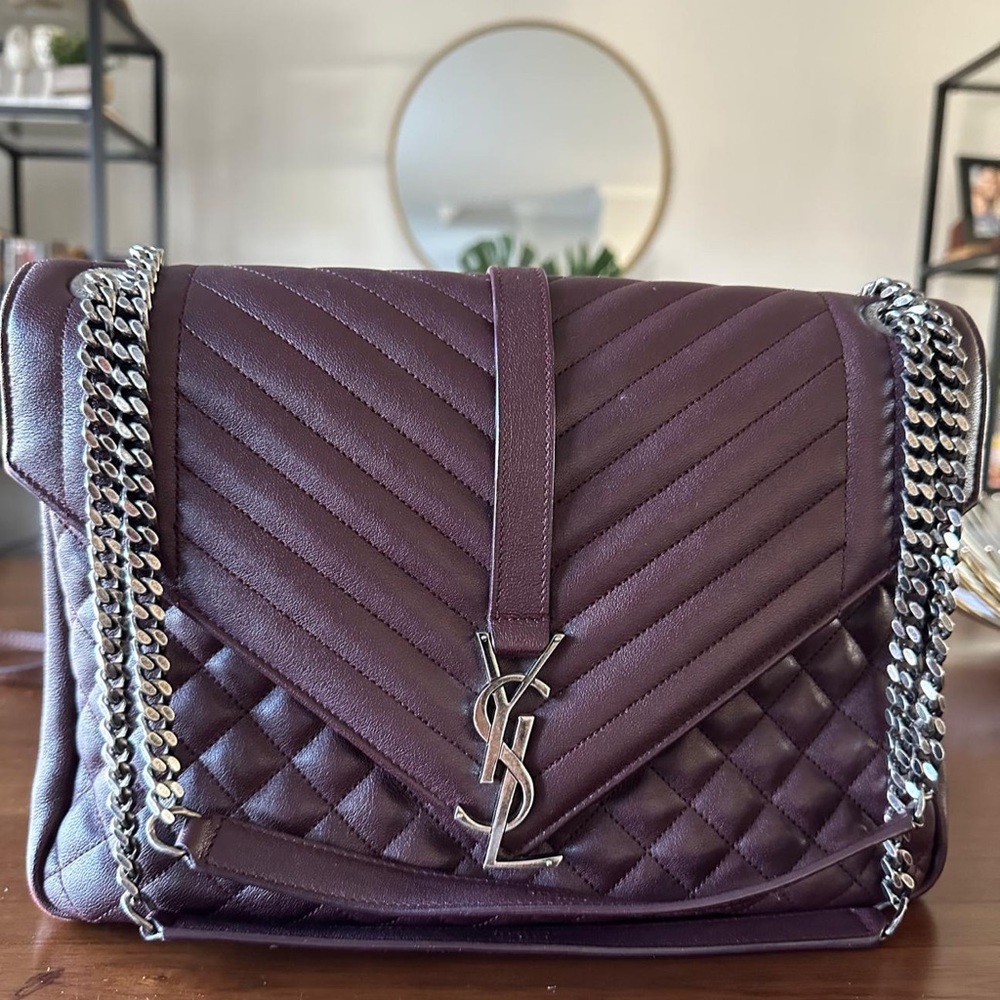 Yves Saint Laurent burgundy Shoulder Bag
